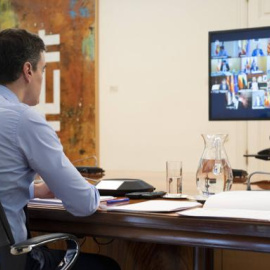 Videoconferencia de Pedro Sánchez con presidentes autonómicos