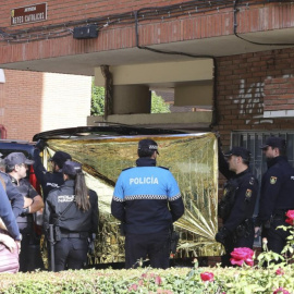  La Policía Nacional investiga como violencia machista el asesinato de una mujer de 32 años en Palencia por su pareja de 36, a 26 de septiembre de 2022. -EFE/ Almudena Álvarez