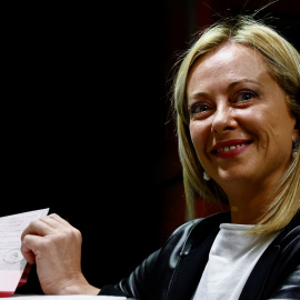La líder de extrema derecha de Hermanos de Italia, Giorgia Meloni. -REUTERS