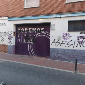 Sede de Podemos en Villa de Vallcas.- EP