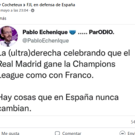  La cuenta que suplanta a Echenique.