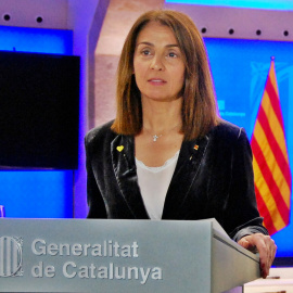 La consellera de la Presidència i portaveu de Govern, Meritxell Budó, en una compareixença. Imatge del 30 de març de 2020. (Horitzontal) ACN | Rubén Moreno