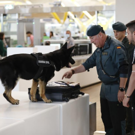  Dispositivo de seguridad de la Guardia Civil en el aeropuerto Adolfo Suárez Madrid Barajas con motivo de Cumbre de la OTAN que se celebrará en Ifema el 29 y 30 de junio. EFE/Chema Moya