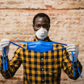 Foto cedida por el Sindicato de Manteros de Barcelona.