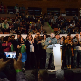 Xavier Domènech en discurs de tancament de l'Assemblea fundacional dels Comuns