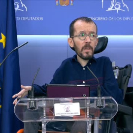 Echenique pide a Almeida que no sea "el alcalde de los ricos" porque si las protestas fueran en un barrio obrero, todos estarían "identificados y multados"