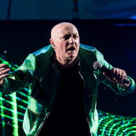 Lito, cantante de la orquesta Panorama. Gira del 2019. Fuente: Panorama.