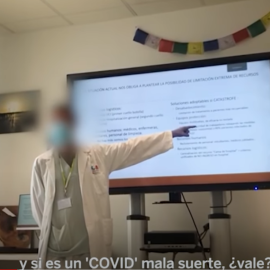 El jefe médico del hospital madrileño Infanta Cristina de Parla en marzo. / CAPTURA YOUTUBE - EL PAÍS