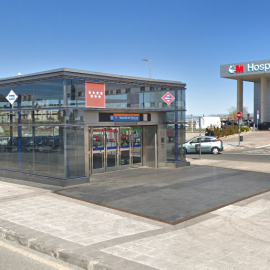 Exteriores de la estación de Metro del Hospital de Henares./ Google Maps