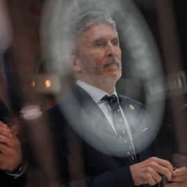 El ministro del Interior, Fernando Grande-Marlaska, durante la entrega de las medallas de Protección Civil. E.P./Alejandro Martínez Vélez