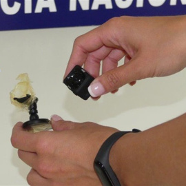 Imagen de la cámara intervenida por la Policía.