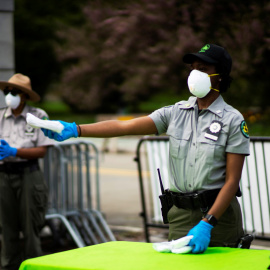 Brooklyn durante la pandemia. REUTERS/Eduardo Munoz