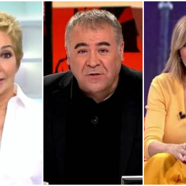  De izquierda a derecha: Ana Rosa Quintana, Antonio García Ferreras y Susanna Griso