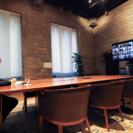 otografía facilitada por la Generalitat de su presidente Quim Torra durante su participación, por videoconferencia, en la reunión de presidentes autonómicos que ha convocado para este domingo el presidente del Gobierno, Pedro Sánchez. EFE/Generalitat