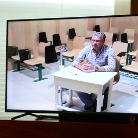 Francisco Granados comparece por videoconferencia en la comisión anticorrupción/ EUROPA PRESS