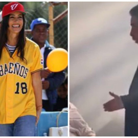  La vicealcaldesa de Madrid, Begoña Villacís y, por otro lado, el presidente de Cantabria, Miguel Ángel Revilla