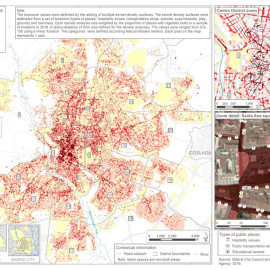 Mapa de la distribución de residuos de colillas en la ciudad de Madrid. UAH