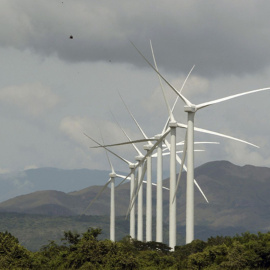 Parque eólico en Panamá. REUTERS