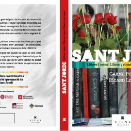 Portada del llibre sobre la Diada de Sant Jordi de Carme Polo i Ricard Lobo.