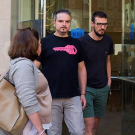 Los acusados por la huelga del 14N Pablo Alberdi y Jorge Merino. EFE