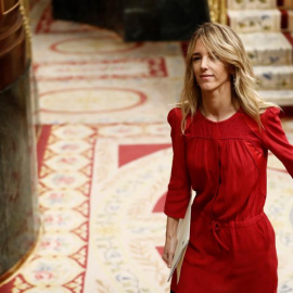 La portavoz del PP en el Congreso, Cayetana Álvarez de Toledo, durante la sesión de control al Gobierno que se celebra este miércoles en el Congreso. EFE/Mariscal