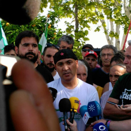 Andrés Bódalo tras salir de la cárcel con un permiso penintenciario.