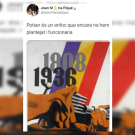 Tuit borrado de un jefe de prensa del Govern.