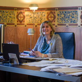 Alba Vergés Bosch durante la entrevista con 'Público'.