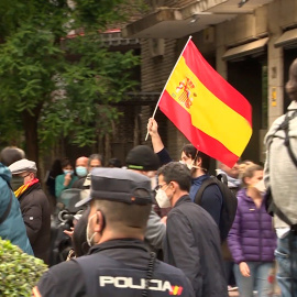Continúan las protestas contra Sánchez en el Barrio de Salamanca