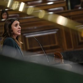 La ministra de Igualdad, Irene Montero, en una sesión plenaria en el Congreso de los Diputados, a 23 de noviembre de 2022, en Madrid (España). -Fernando Sánchez / Europa Press 