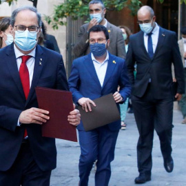 Quim Torra y parte de su gobierno / EFE