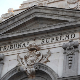 Detalle de la fachada del Tribunal Supremo. EFE/Javier Lizón/Archivo