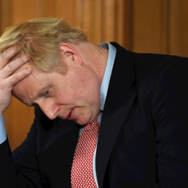 12/03/2020.- Imagen de archivo del primer ministro británico, Boris Johnson, durante una rueda de prensa. EFE/Facundo Arrizabalaga
