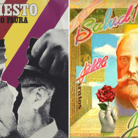 'Manifiesto', de Pedro Faura, y '¡Salud! PSOE', de Julio Matito.