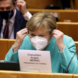 Angela Merkel este miércoles en Bruselas. | EFE