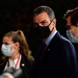 Pedro Sánchez durante la cumbre europea.- REUTERS