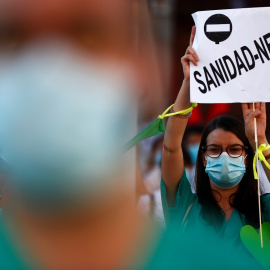 29/06/2020 - Concentración en la Puerta del Sol para exigir la protección de la sanidad pública. / REUTERS - SUSANA VERA
