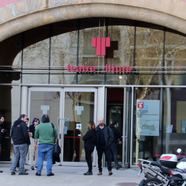 El Teatre Lliure just abans d'iniciar el confinament. ACN / MAR VILA.