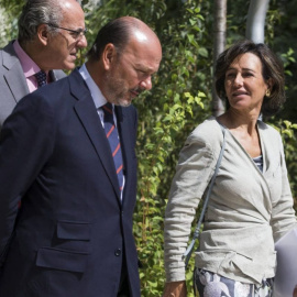 Javier Monzón junto a Ana Botín en una imagen de archivo. EFE