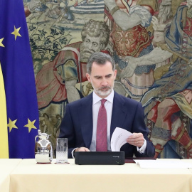 El Rey Felipe VI se ha reunido esta tarde con el presidente del Gobierno, Pedro Sánchez. /CASA REAL