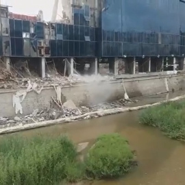 Demolición del estadio Vicente Calderón