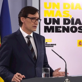 El ministro de Sanidad, Salvador Illa durante la rueda de prensa tras el Consejo de Ministros. - EFE/Moncloa