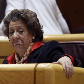  Rita Barberá, en 2016, en el Senado.- EFE