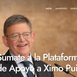 Imagen de la Plataforma de apoyo a Ximo Puig