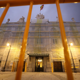 14/10/2019.- Vista de la fachada del Tribunal Supremo que tiene previsto hacer pública la sentencia del 'procés'. / EFE - JAVIER LIZÓN