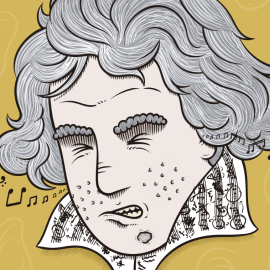 El compositor alemán Ludwig van Beethoven arrastró gran parte de su vida un estado de salud débil, desde la viruela que tuvo de niño y que le afectó a la vista, hasta la progresiva pérdida de audición que le angustió hasta el final de sus días. /