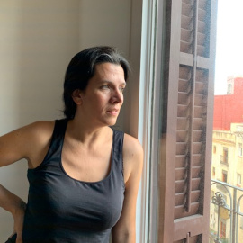 L'escriptora Carlota Gurt, al seu domicili.