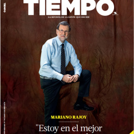Portada de la revista 'Tiempo' con la entrevista al presidente del Gobierno, Mariano Rajoy.