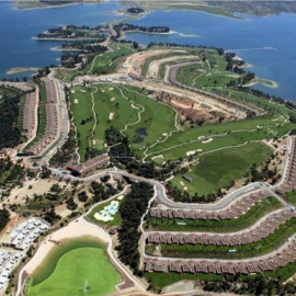 Vista parcial de la isla de Valdecañas.