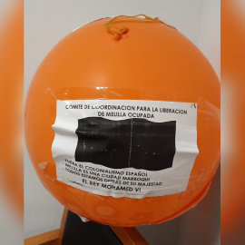 Globo contra la ocupación de Melilla,